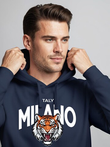 Neverless Sweatshirt 'Milano Tiger'‌ in Blau