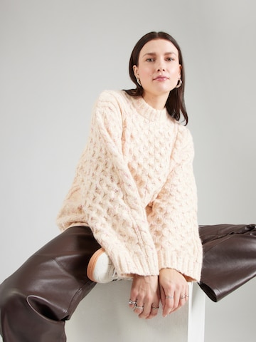 Monki Oversized sweater 'Tate' in Beige: front