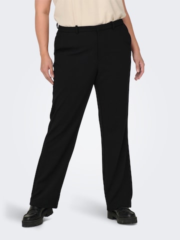 ONLY Carmakoma Regular Pants in Black: front