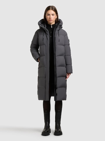 khujo Winter Jacket 'Coulin Matt' in Grey