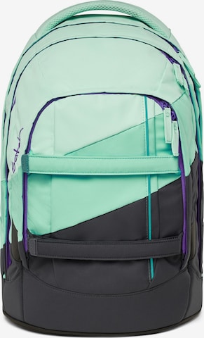 Satch Backpack in Green: front