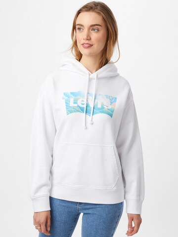 LEVI'S ® Mikina 'Graphic Standard Hoodie' - biela: predná strana