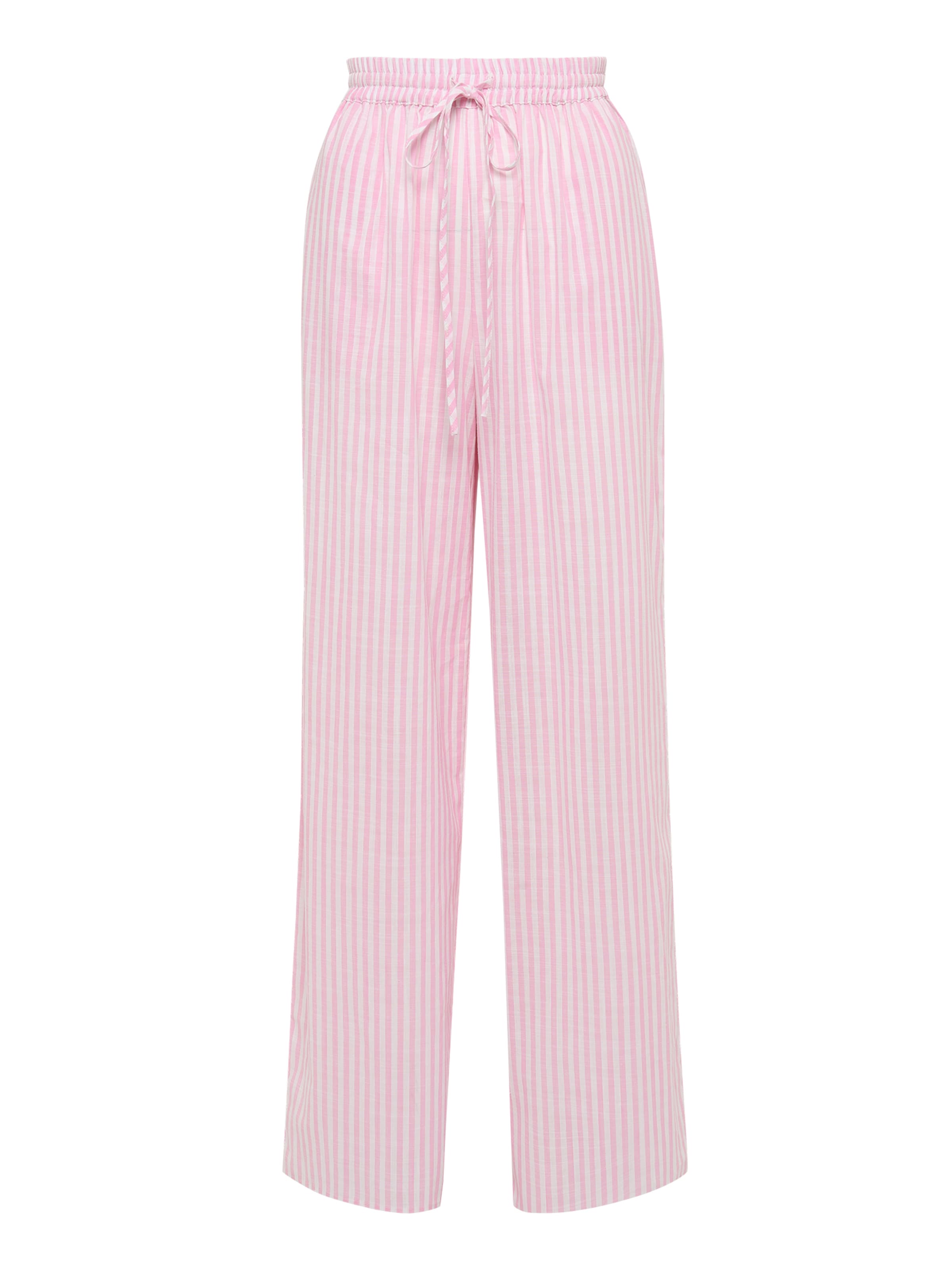 Regular Pantalon 'STRIPE' Calli en rose : devant