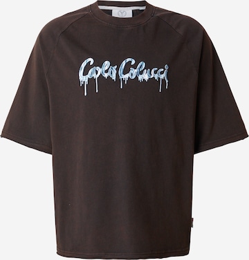 juoda Carlo Colucci Marškinėliai 'Elzenbaum': priekis