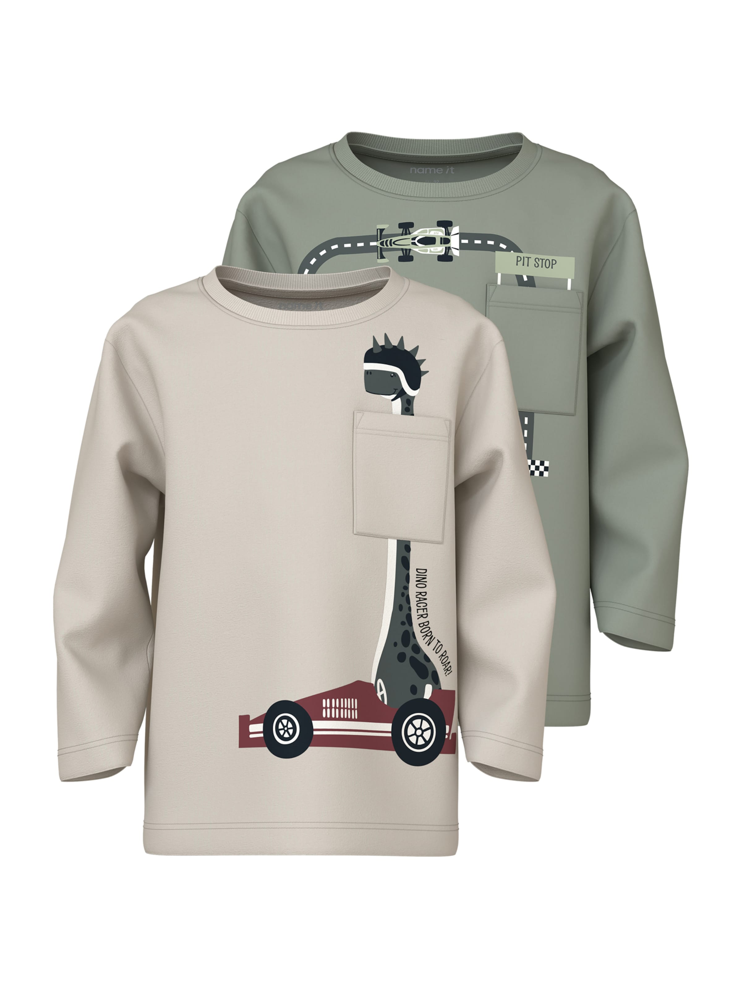 NAME IT Póló 'NMMVILIAN' - szürke: elől