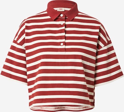 LEVI'S Shirt 'ASTRID POLO REDS' in de kleur Rood / Wolwit, Productweergave