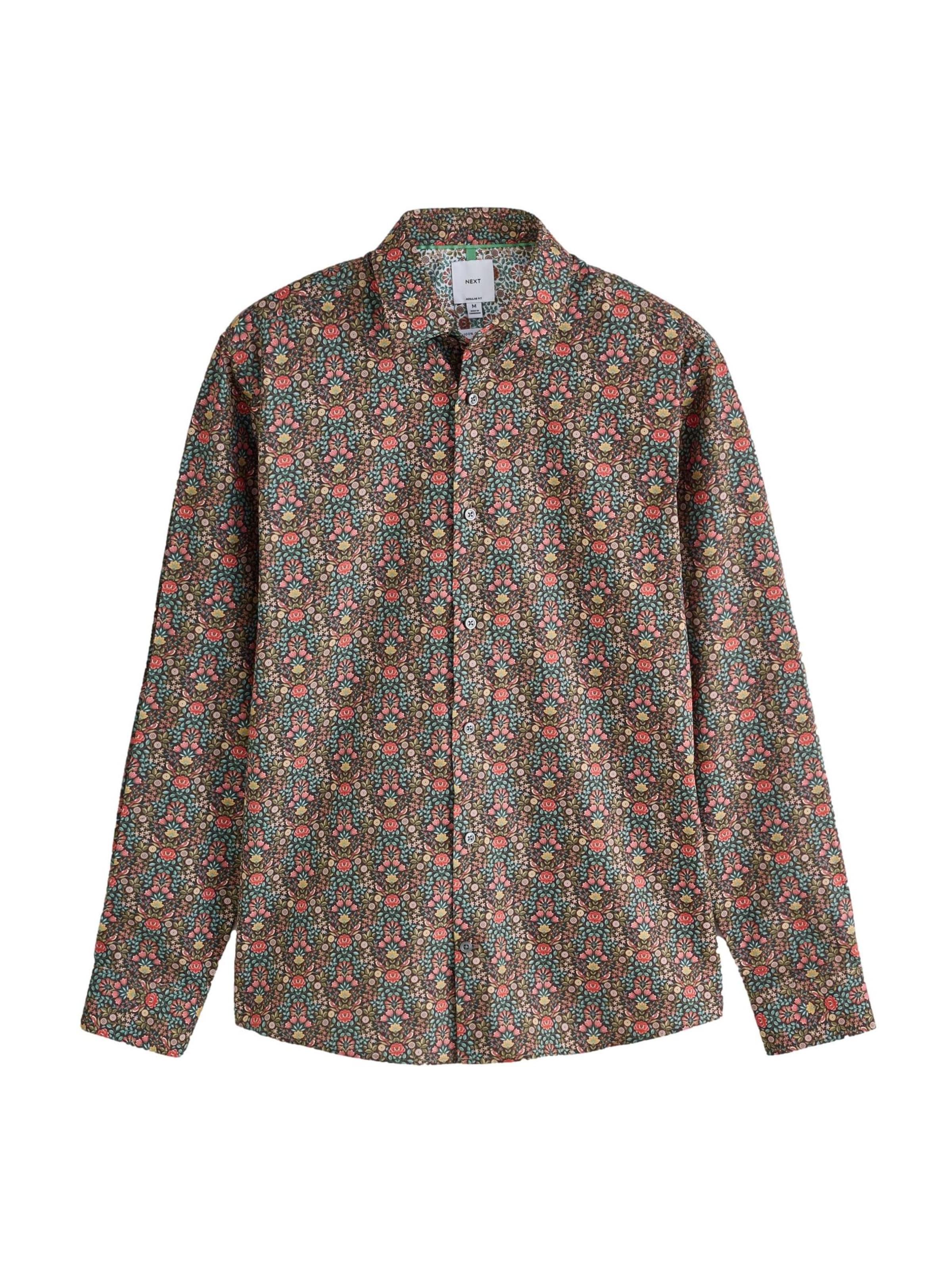 Next - Ajuste regular Camisa 'N. Premium' en marrón: frente