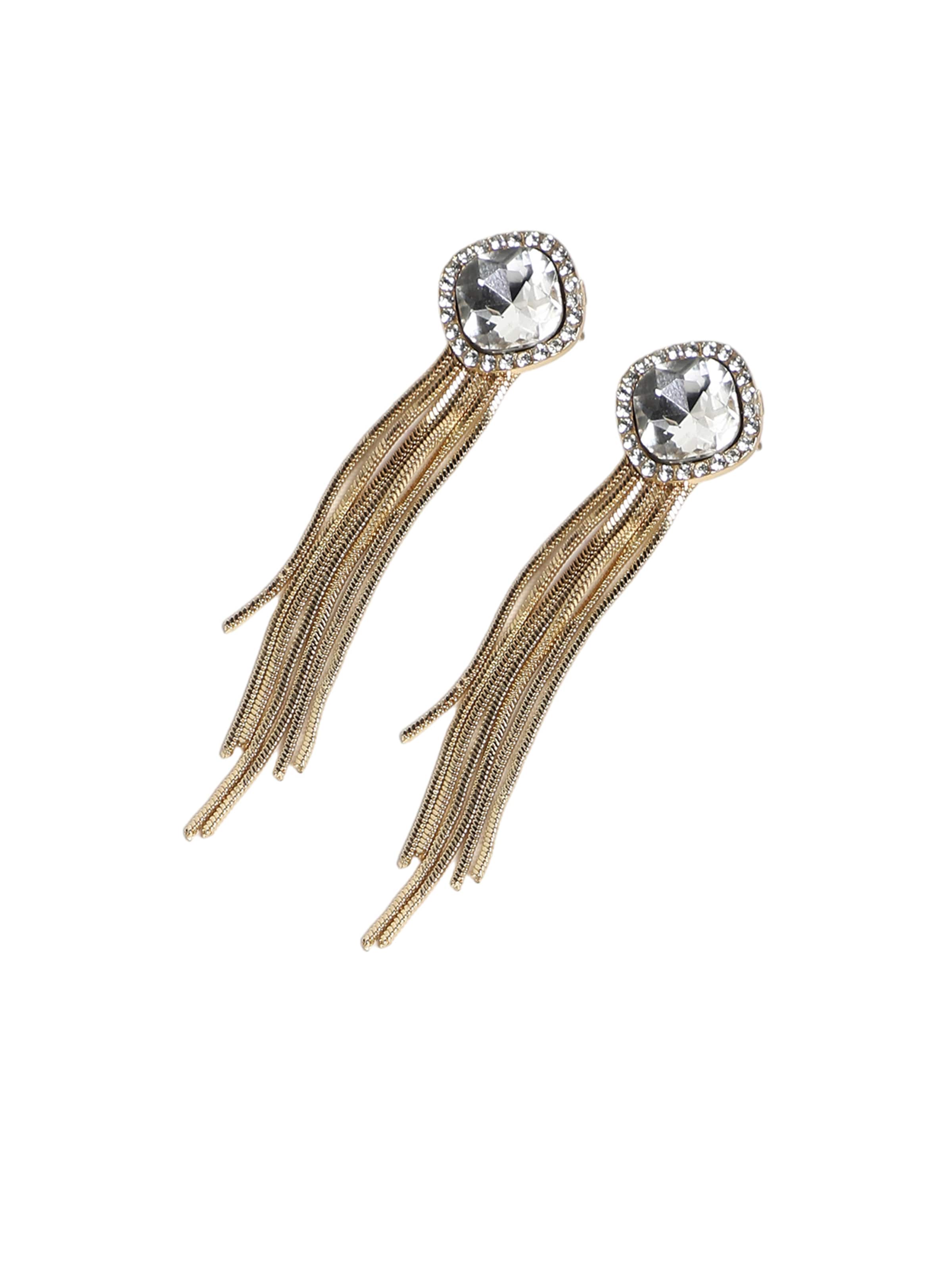 SOHI Náušnice 'Sayra' – stříbrná: přední strana