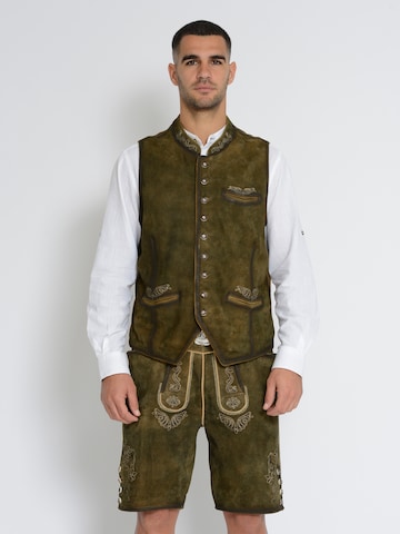 Gilet folklorique Rißberg en marron