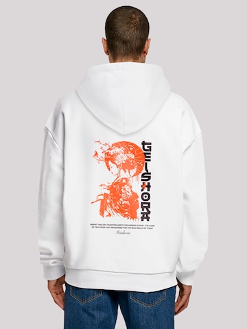 Pull-over 'Geishora Japan Streetstyle' F4NT4STIC en blanc : devant