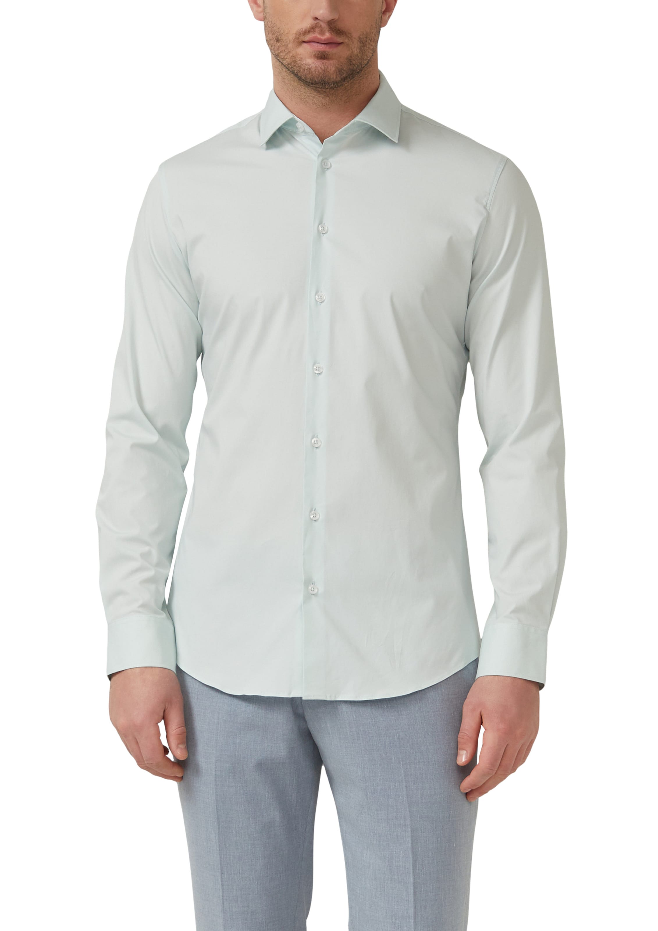 s.Oliver Regular fit Button Up Shirt in Blue