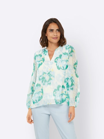 heine Blouse in Blauw: voorkant