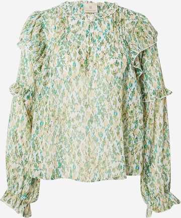 Peppercorn Blouse in Groen: voorkant