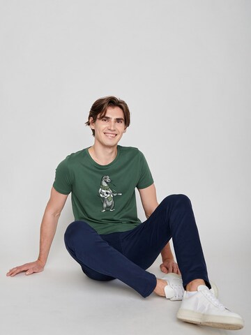GREENBOMB Shirt 'Otter Guitar' in Groen