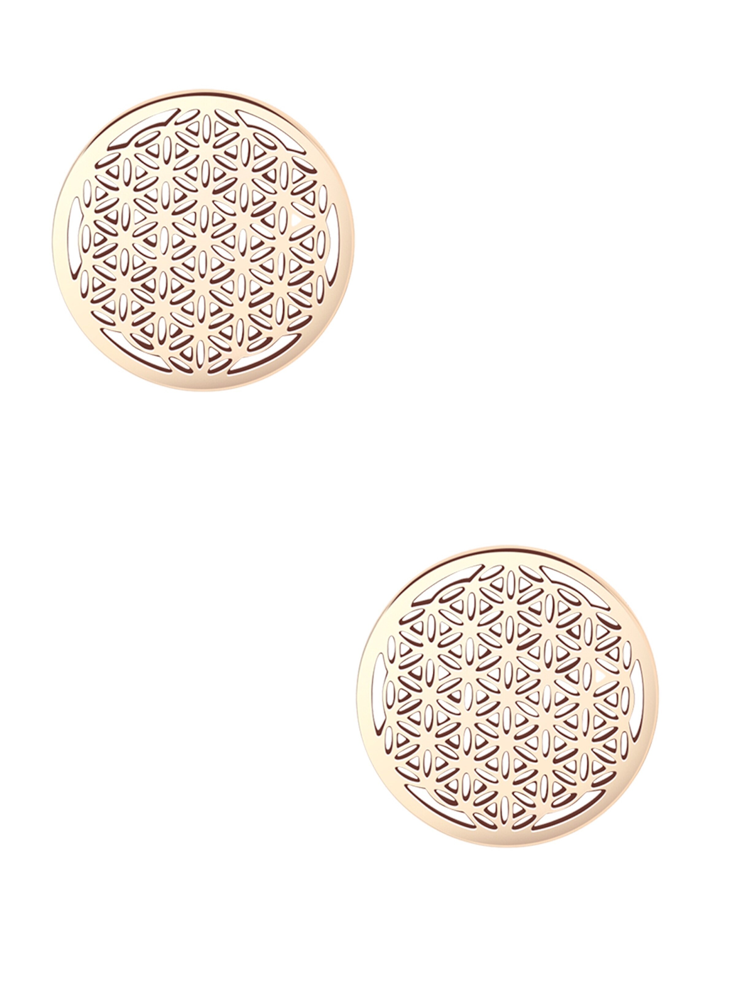 Hey Happiness Oorbellen 'Flower of life' in Goud