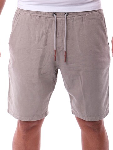 Reslad Regular Hose 'Baumwollhose Freizeithose kurz' in Grau