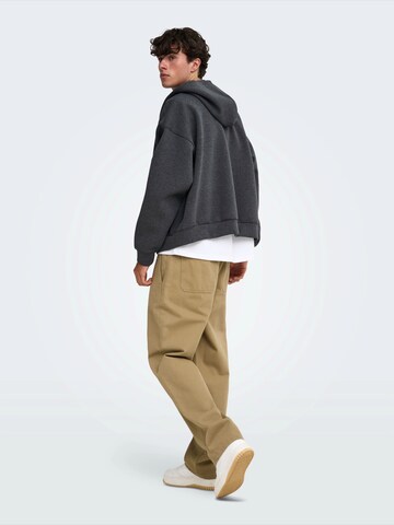 Only & Sons Кофта на молнии 'ONSGOYLE ' в Серый
