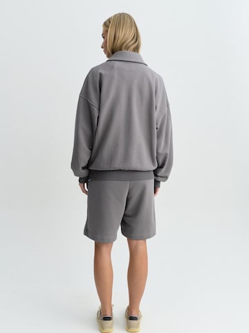FEMSSY Mikina 'FORM ZIP UP SWEATSHIRT GREY' – šedá