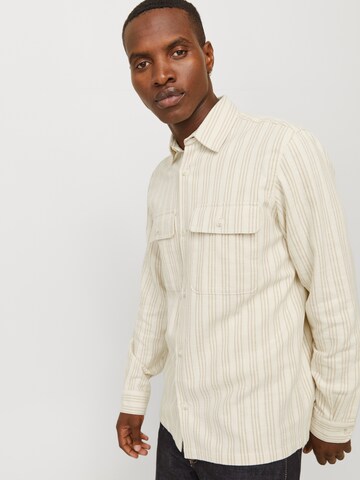 Comfort fit Camicia di JACK & JONES in beige