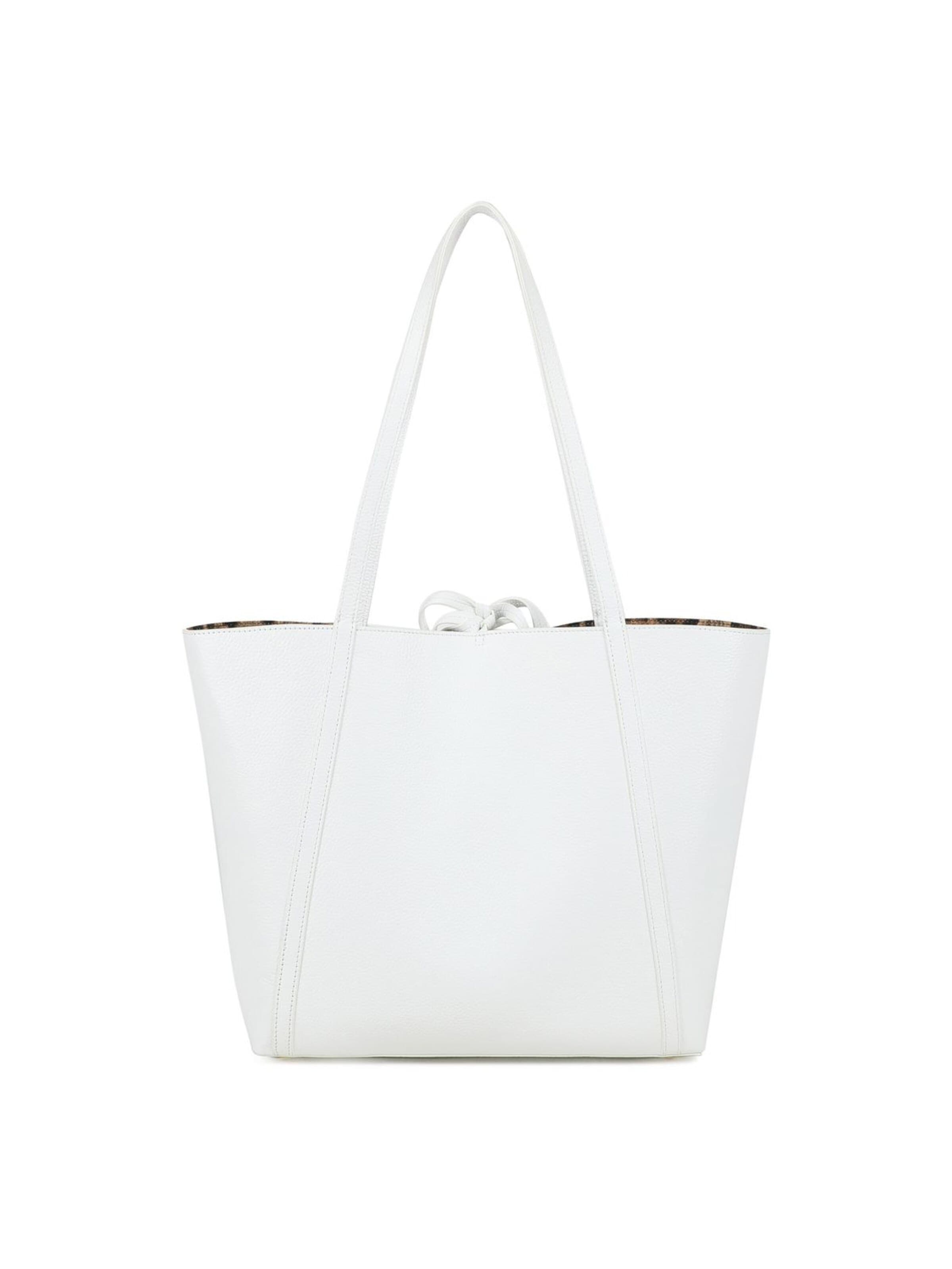 Shopper 'Double' di Braccialini in bianco