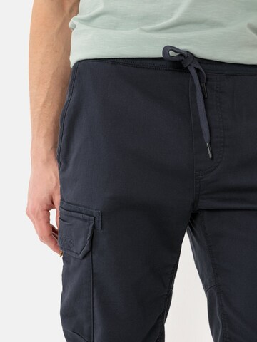 CAMEL ACTIVE Regular Elastische Cargo Shorts in Blau