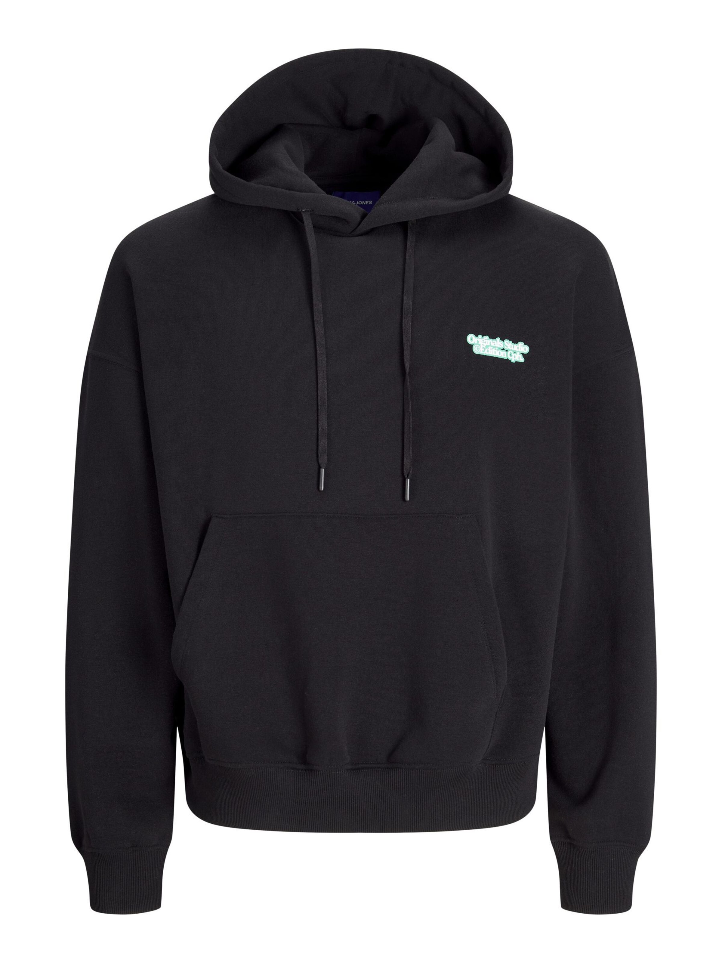 JACK & JONES - Sudadera en negro: frente
