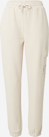 ONLY PLAY Tapered Workout Pants 'MINNA' in Beige: front
