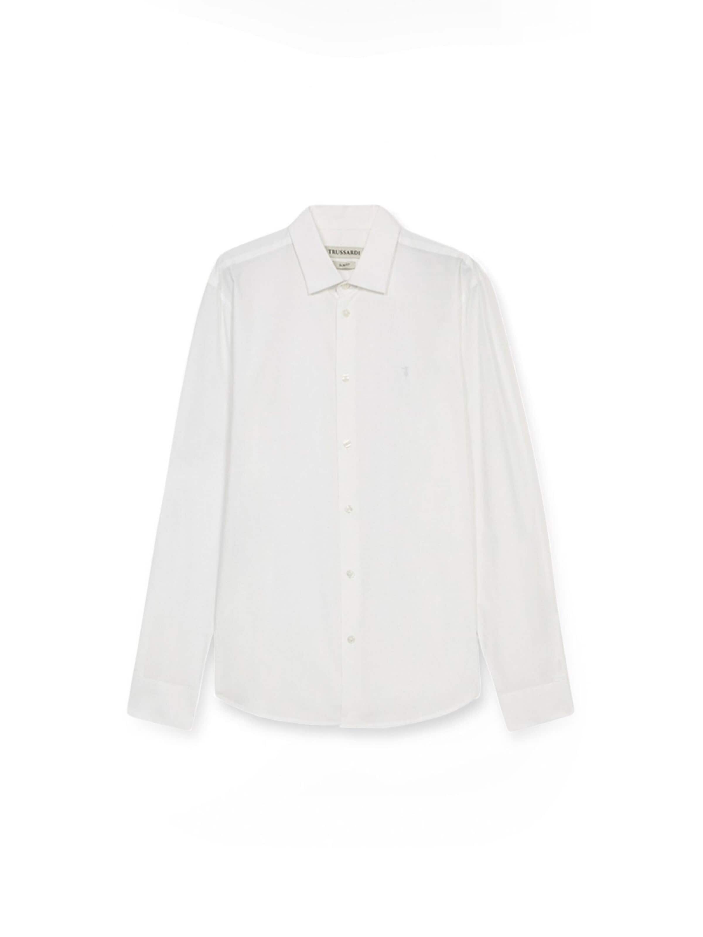 Trussardi - Camiseta en blanco: frente