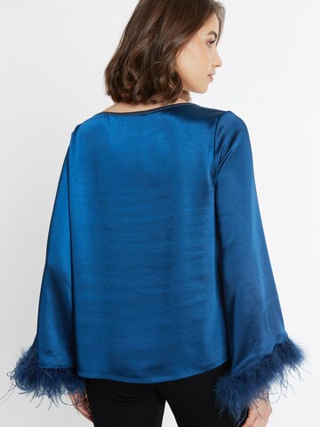 Ana Alcazar Top 'Sibala' in Blau