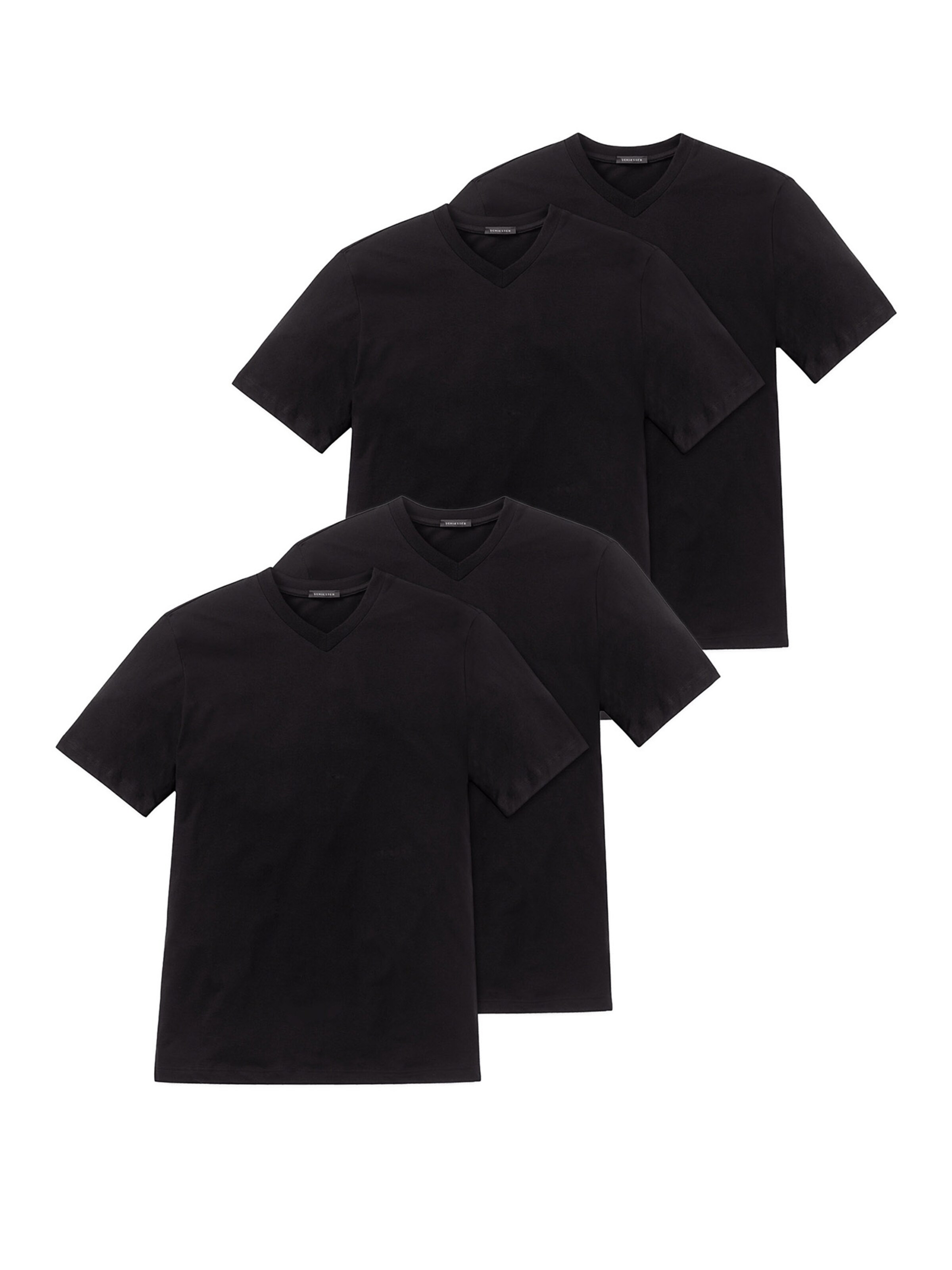 SCHIESSER Shirt 'American Essentials' in Black: front