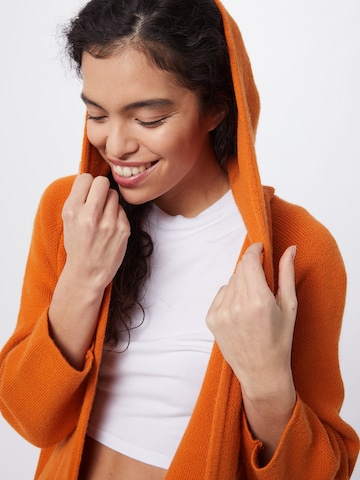 Zwillingsherz Knitted Coat 'Annabell' in Orange