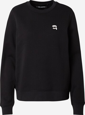 Sweat-shirt 'Ikonik 2.0' Karl Lagerfeld en noir : devant