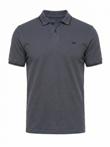Carrera Jeans Regular Fit Hemd 'Piqué Polo Tipping'‌‌ in Grau