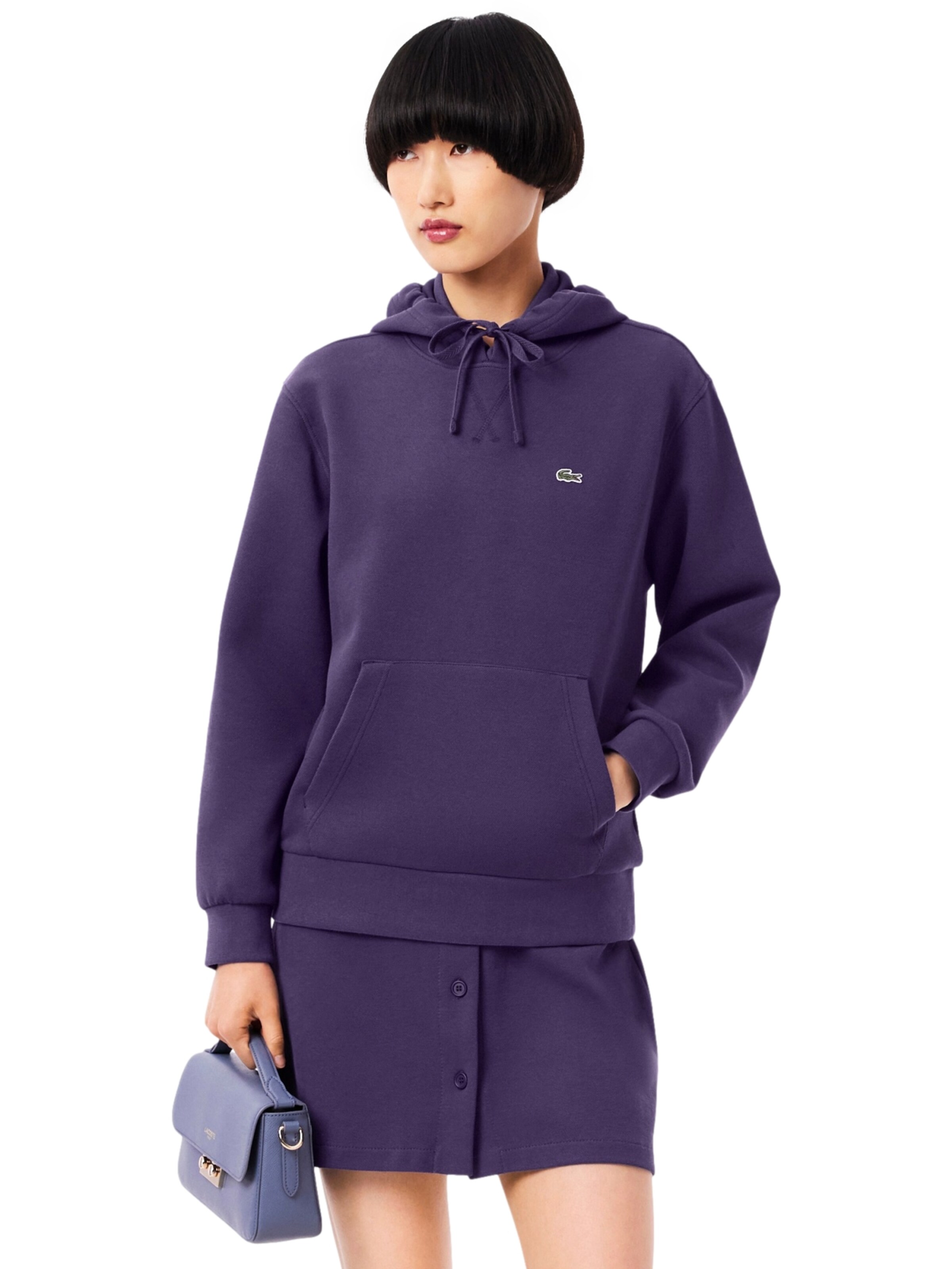 LACOSTE Sweatshirt in Purple: front