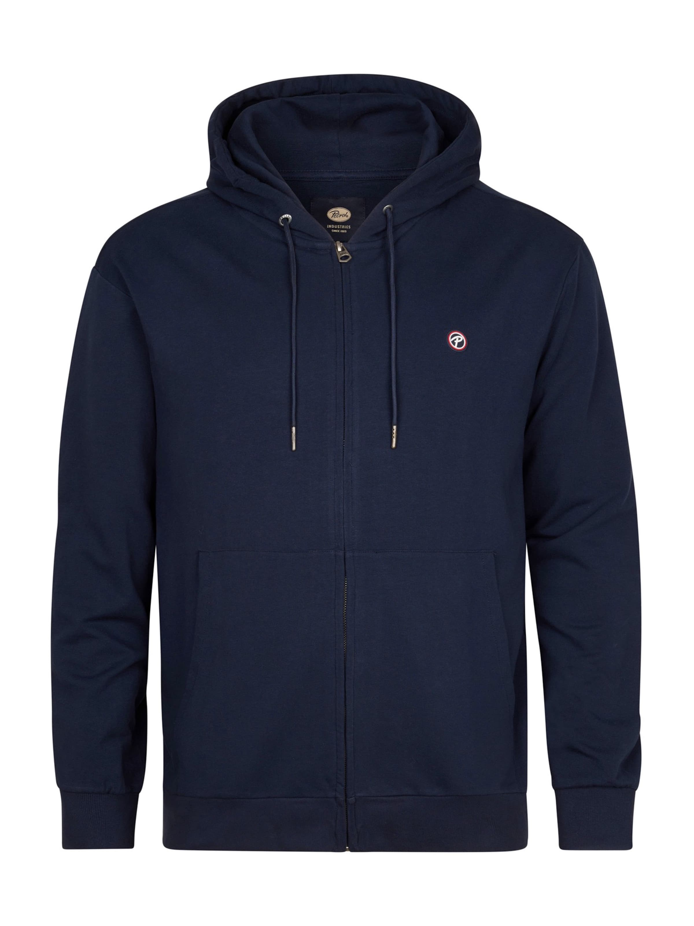 Petrol Industries Sweatjakke i blå: forside