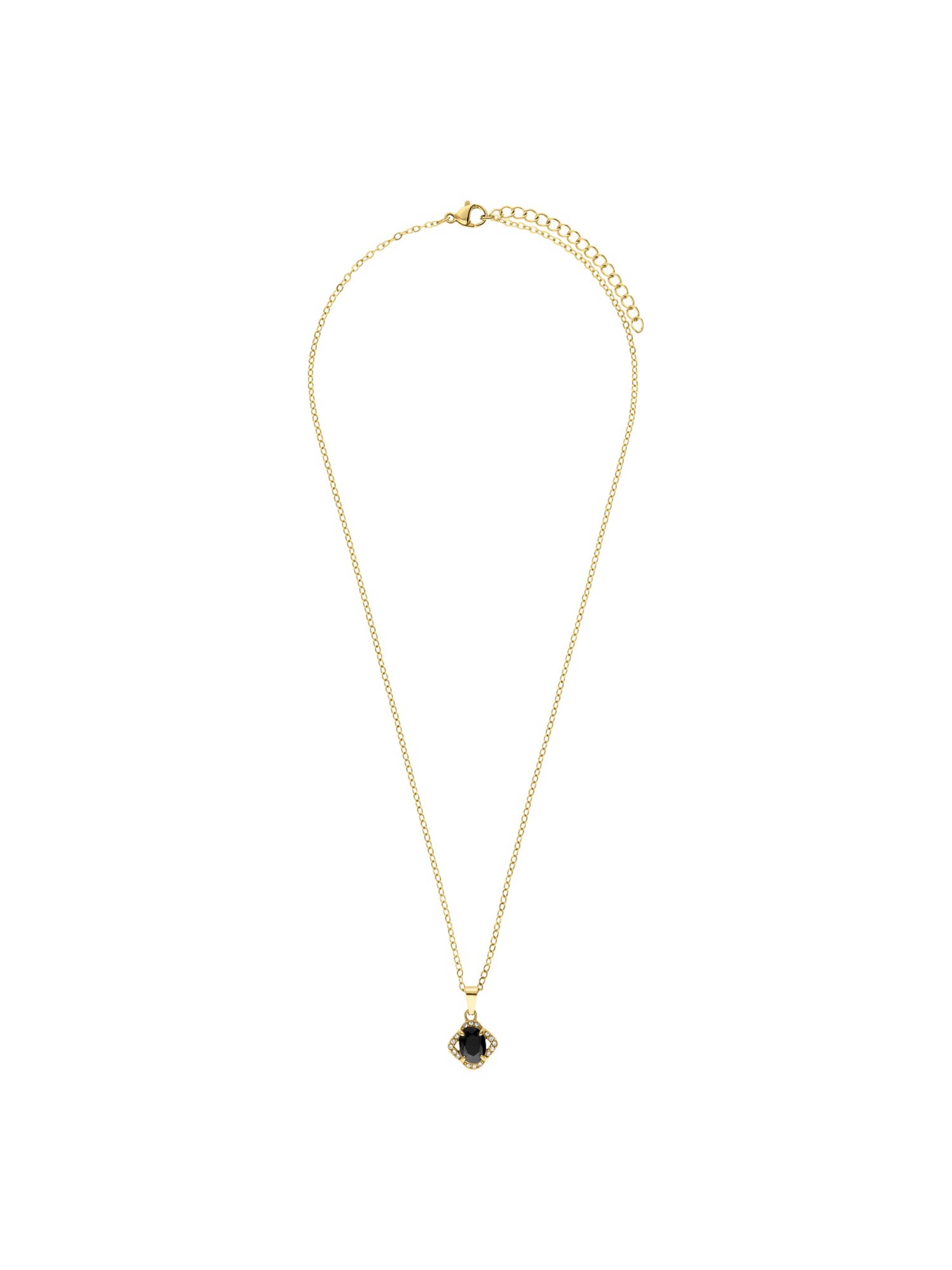 Lucardi Kette 'Weinlese' in Gold: Vorderseite