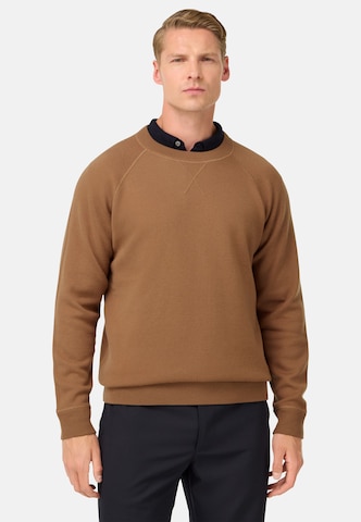 Pull-over Boggi Milano en marron : devant