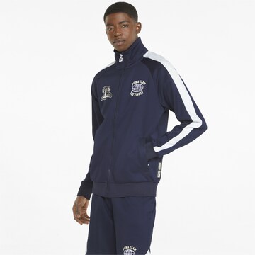 PUMA Trainingsjacke 'Team T7' in Blau: Vorderseite