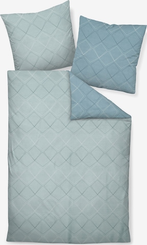 JANINE Duvet Cover in Blue: front