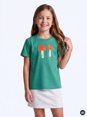 MelaDi Shirt 'Pilze'‌‌‌‌‌‌ in Grün