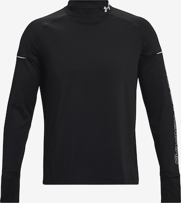 T-Shirt fonctionnel 'Outrun' UNDER ARMOUR en noir : devant