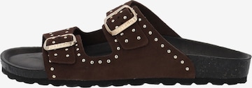Palado Mule 'Palado Elaha Rivet Velours Premium Leather' in Brown: front