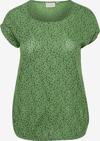 KAFFE CURVE Blouse 'Isma' in Groen: voorkant