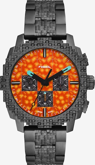 FOSSIL Analog Watch 'MINECRAFT' in One size in Turquoise / Graphite / Orange, Item view