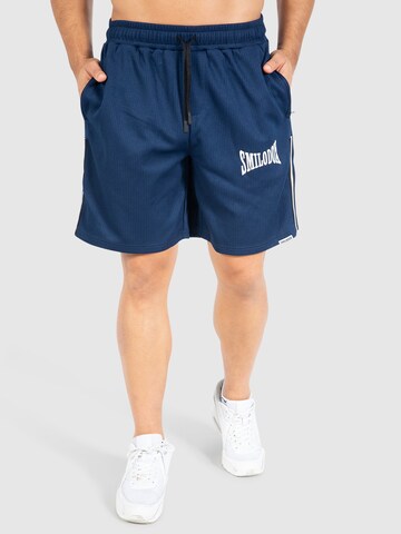 Smilodox Loose fit Sports trousers ' Classic Ripp ' in Blue: front