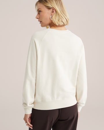 Sweat-shirt WE Fashion en blanc