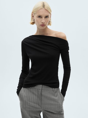 MANGO Shirt 'DAKOTA' in Schwarz: Vorderseite