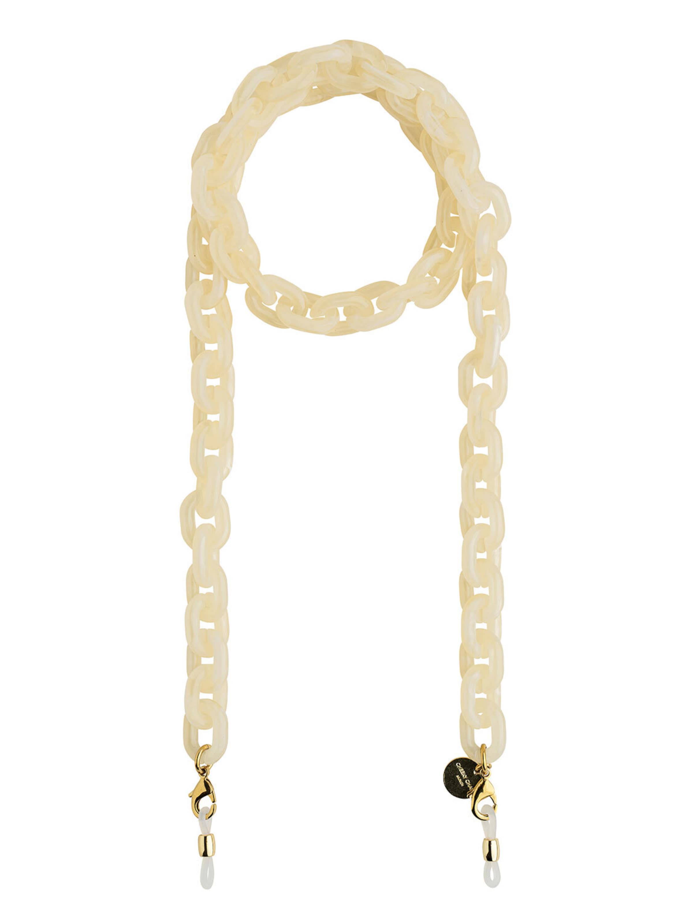 Cheeky Chain Munich Brillenkette 'Tokio' in Beige: Vorderseite