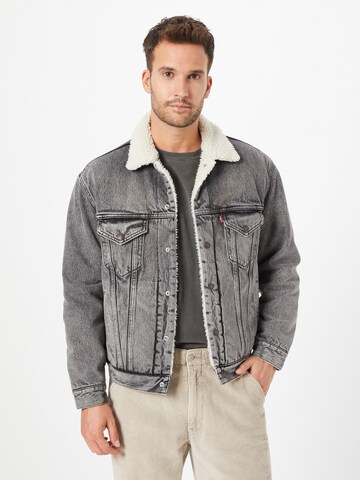 Regular fit Giacca di mezza stagione 'Vintage Fit Sherpa Trucker' di LEVI'S ® in grigio: frontale