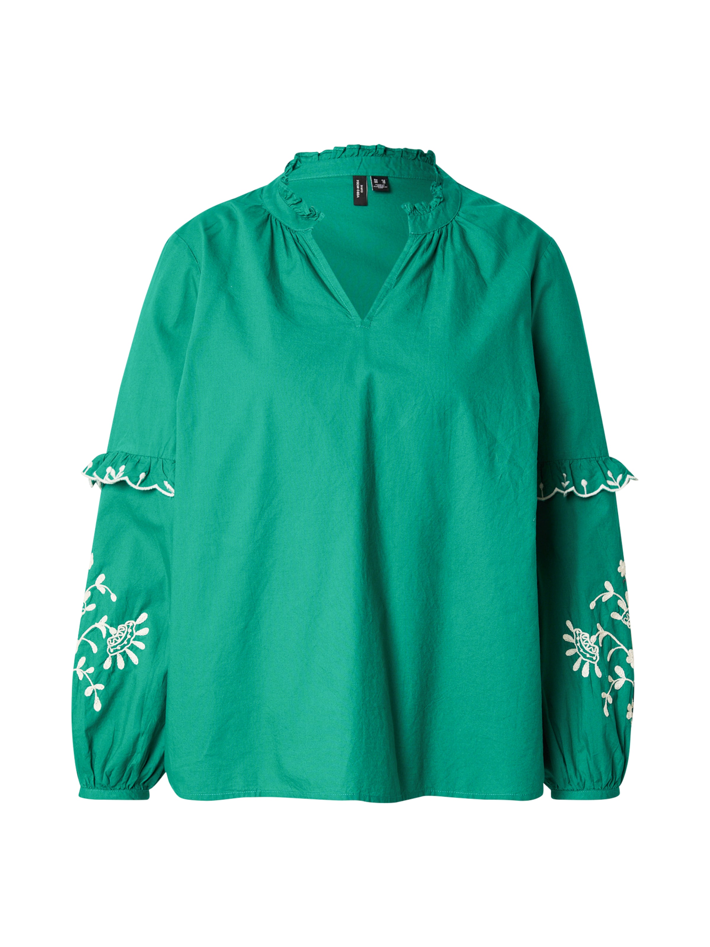 Chemisier 'VMCNoel' Vero Moda Curve en vert : devant